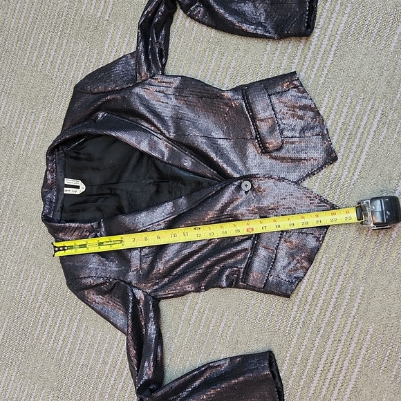 Free People Sequin Blazer Size 2 - Picture 7 of 16
